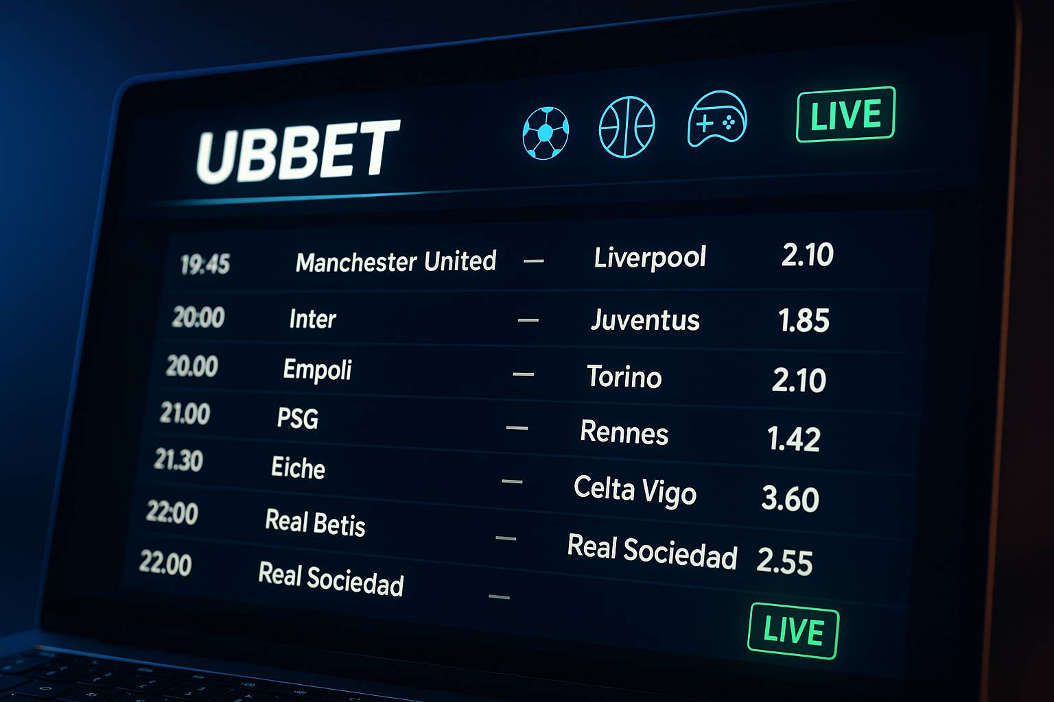 Aposte em apostas esportivas no cassino online UBBET
